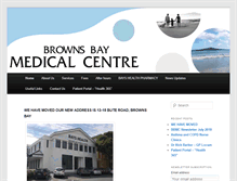 Tablet Screenshot of brownsbaymed.co.nz